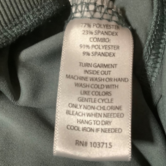 Rachael Zoe XL ladies jog ankle or shorter pants with pockets, olive - Picture 5 of 9